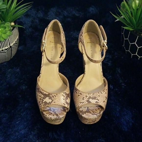 New Look Snakeskin Platform WIDE FIT - Picture 2 of 6